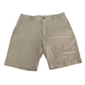 FootJoy Men's Golf Shorts W36 Beige Lightweight Performance‎ Flat Front